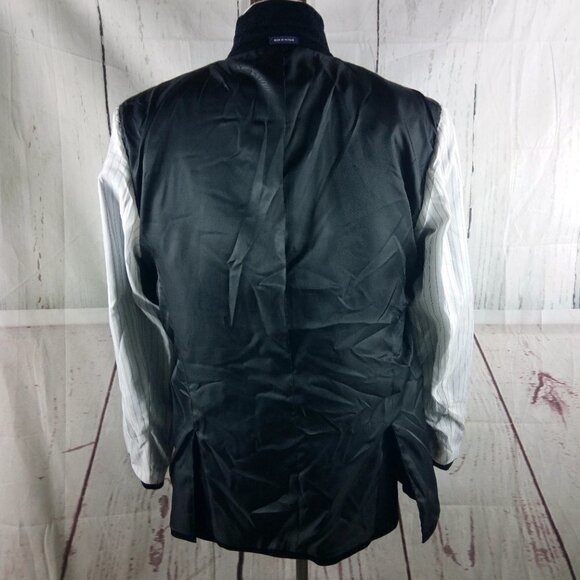 Stafford Tailored Culture Classic Fit 44R Black Corduroy Padded Elbow Sport Coat - Picture 11 of 11